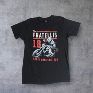 The Fratellis 2018 North American Tour Shirt Men XXL Moto Skull Rider Off Merch